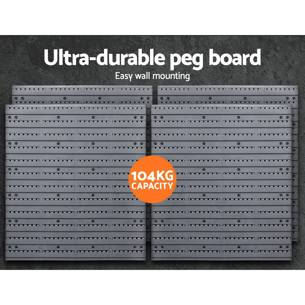 Giantz 88 Bin Wall Mounted Storage Rack – Heavy-Duty Garage Tool Organiser System