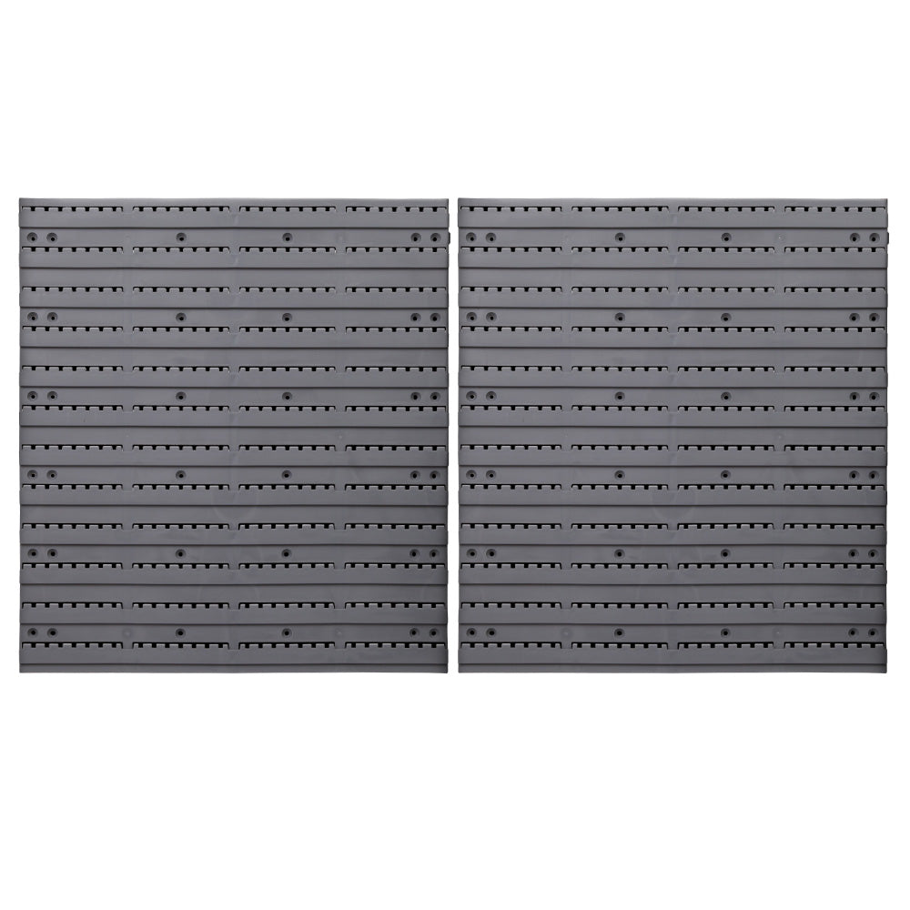 Giantz 96 Bin Wall Storage Rack | Heavy Duty Parts Organiser with Pegboard