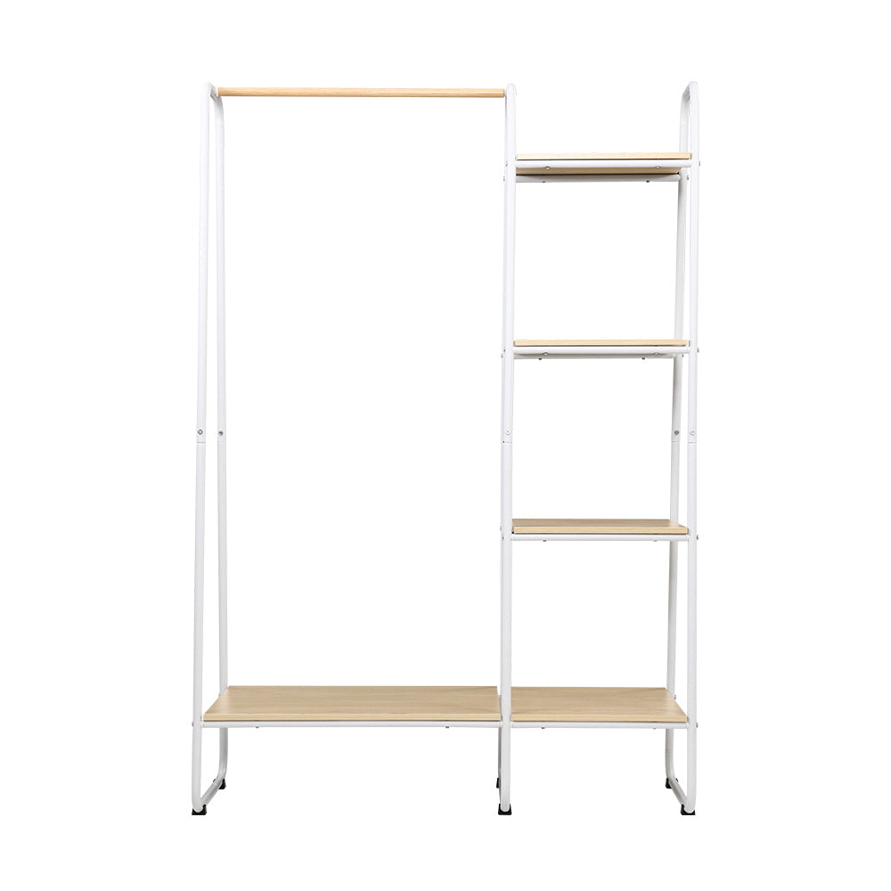 Artiss 150cm Clothes Rack with Shelves – Minimalist Wardrobe Storage Solution