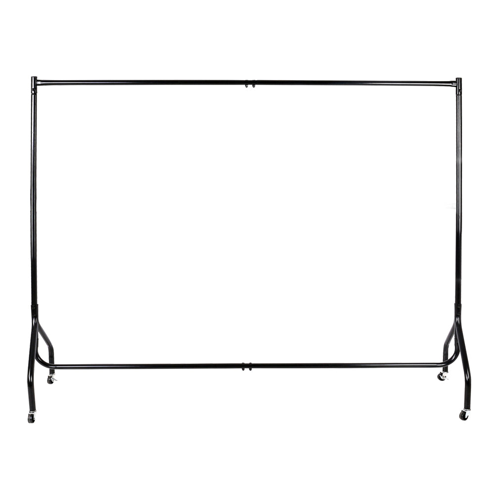 Artiss 2x Clothes Rack Airer – 6FT Metal Coat Stand with Wheels, Heavy Duty 60kg Capacity