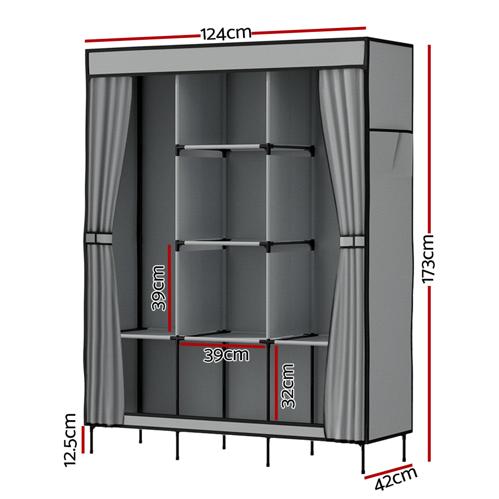 Large Portable Wardrobe for Renters & Small Spaces - No Tools, No Damage