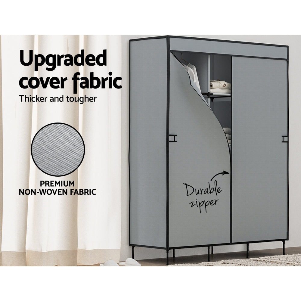 Large Portable Wardrobe for Renters & Small Spaces - No Tools, No Damage