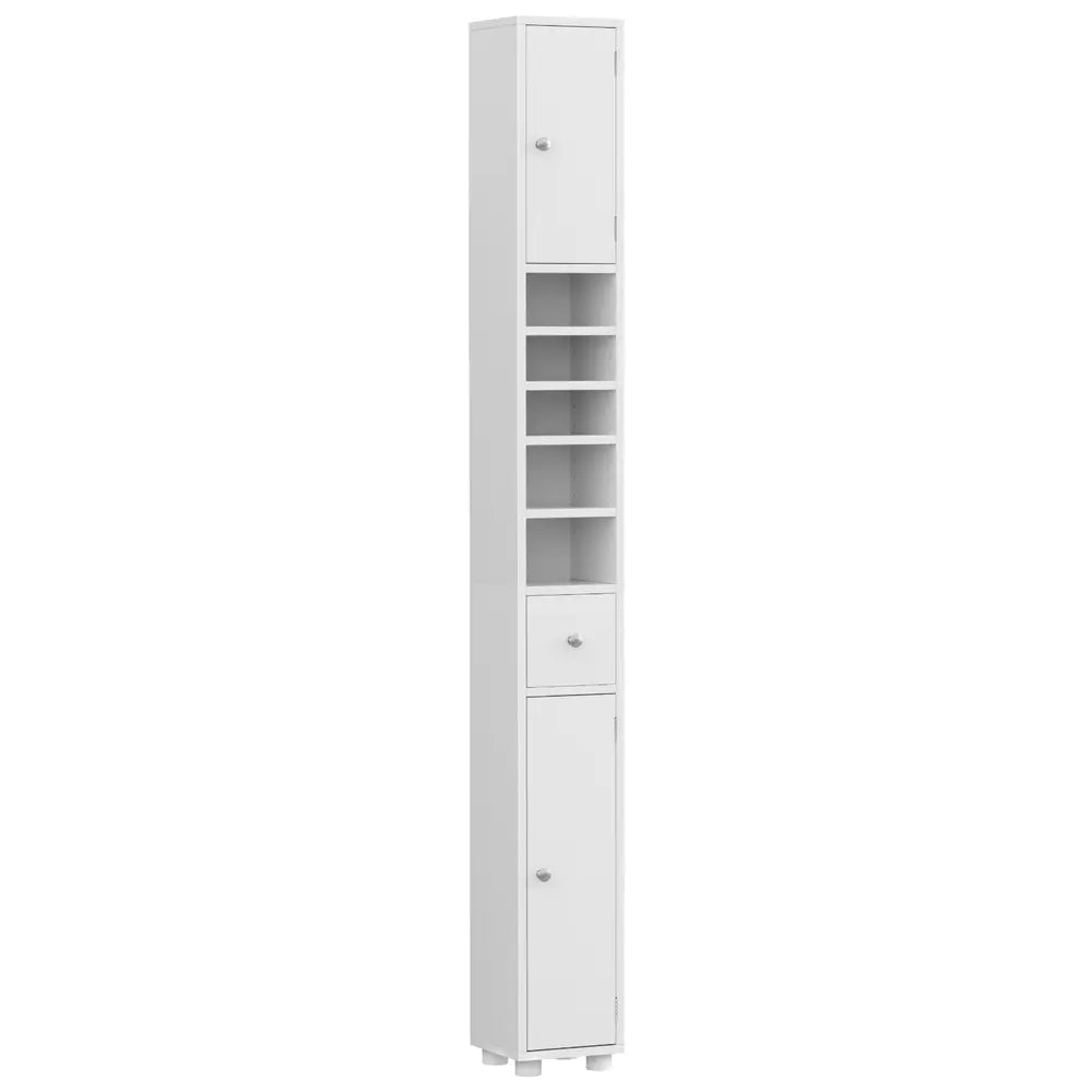 Artiss bathroom tower 180cm tall ultra slim 20cm wide storage cabinet white finish Australian bathroom