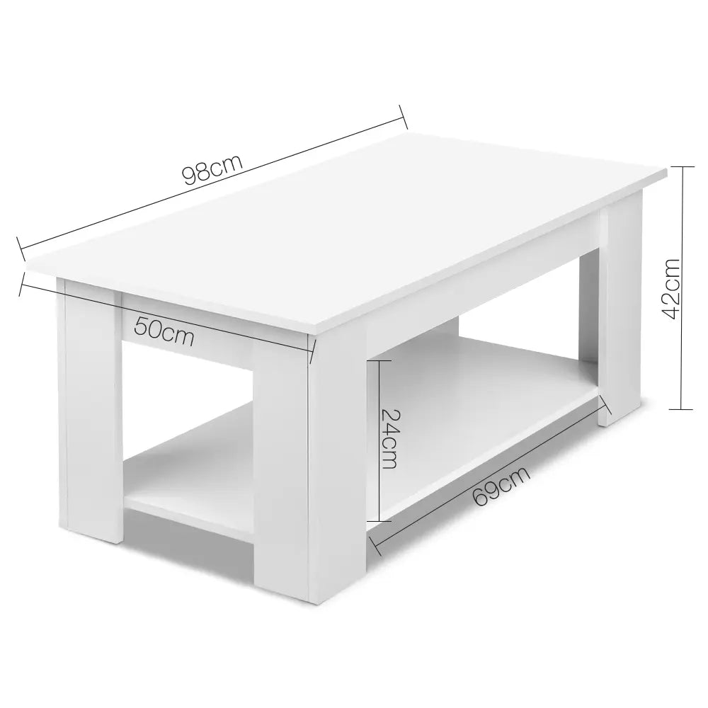 Multi-Functional Lift-Top Coffee Table - Hidden Storage & Convertible Work Surface for Modern Australian Living