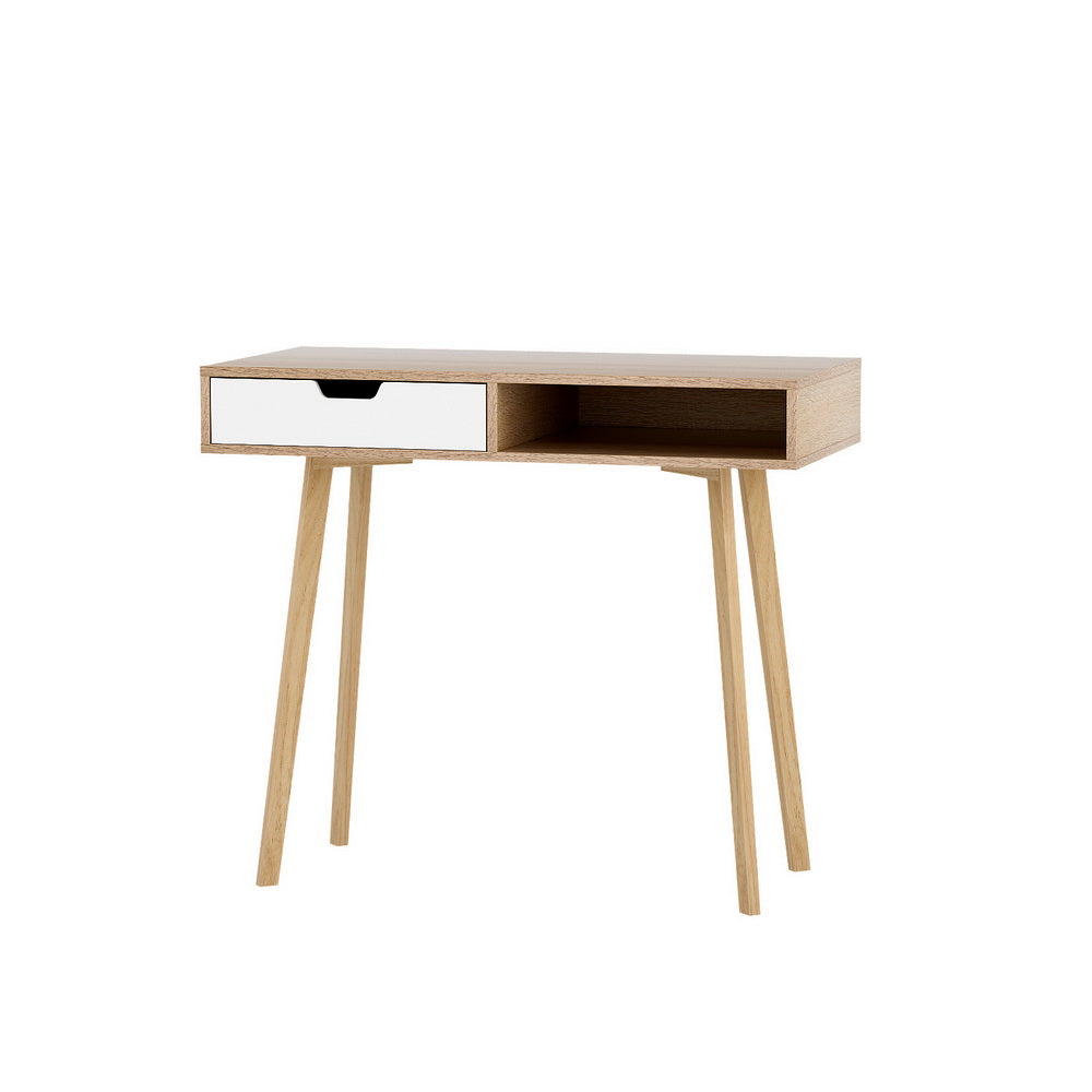 compact small-space desk for bedroom or apartment