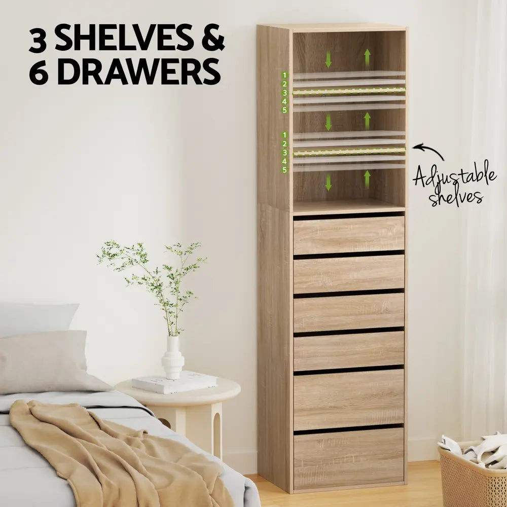 DIY Built-In Wardrobe System Australia - 185cm Tall Bedroom Storage Solution