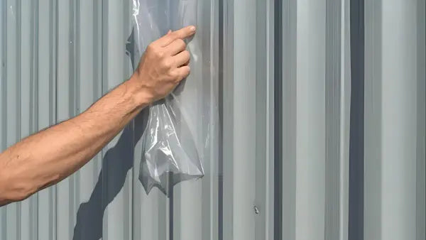 How to Remove Sticky Protective Film from Shed Panels (The Complete Australian Guide)