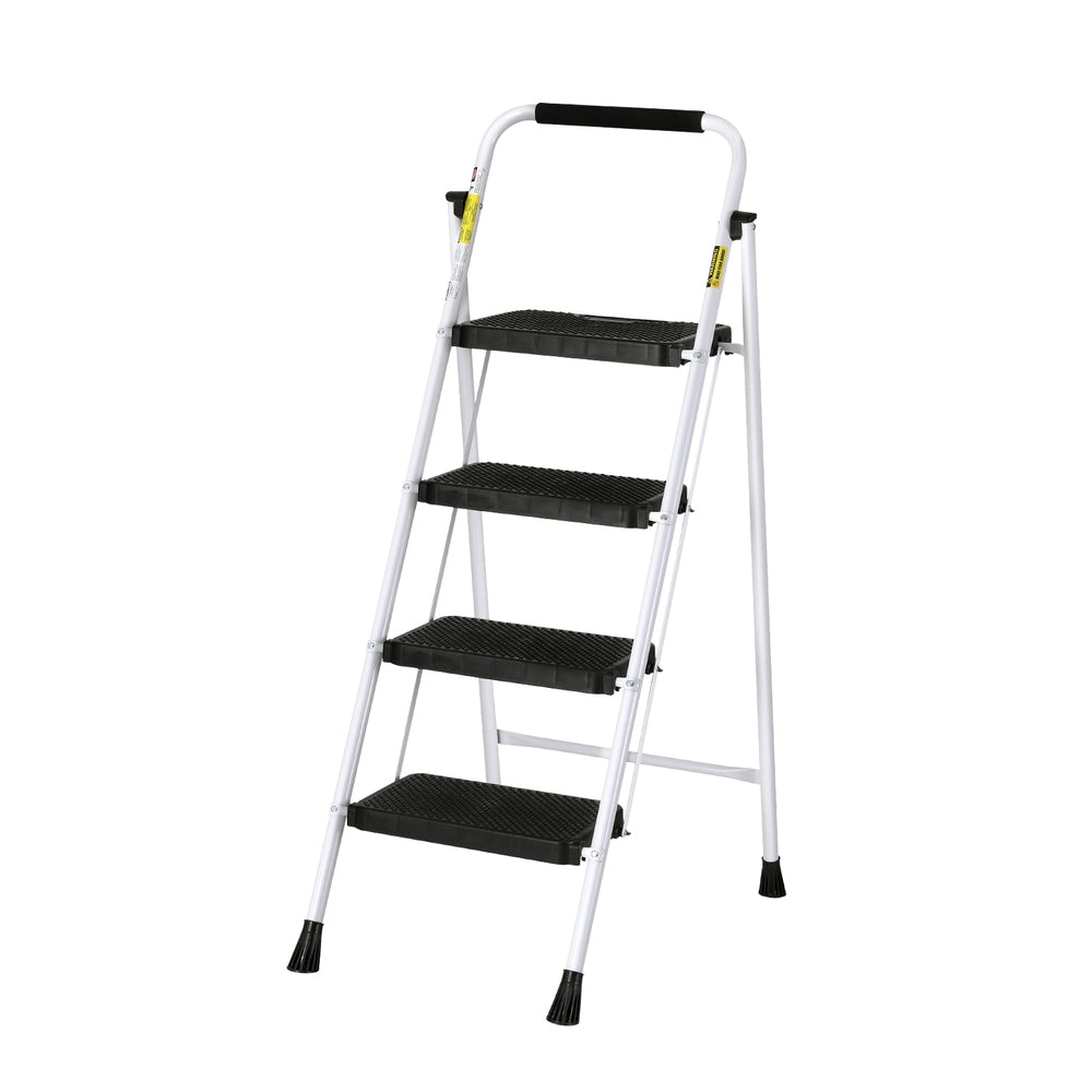 Giantz 4 Step Ladder – Multi-Purpose Folding Steel Platform with Safety Handle (150kg Capacity)