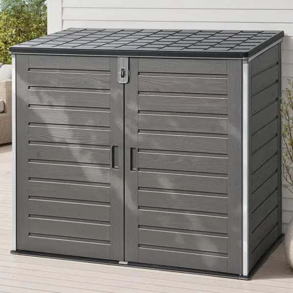 1170L Outdoor Storage Cabinet - Large Lockable Garden Storage Shed