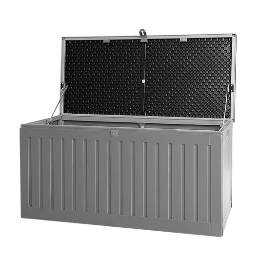 270L lockable outdoor storage bench weatherproof garden seat for Australian patio storage