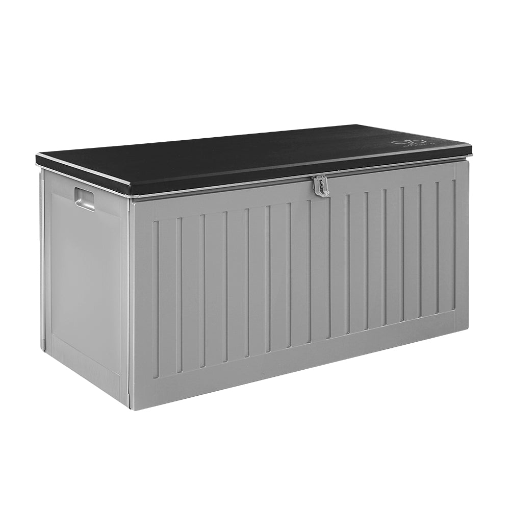 270L Outdoor Storage Bench Lockable - Weatherproof Garden Seat with Tool Storage Australia