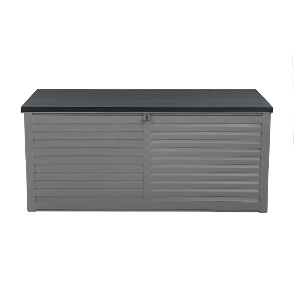 490L Outdoor Storage Box – Lockable, Weatherproof & Bench-Ready