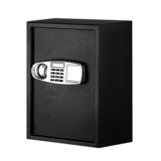 Large family digital safe 50x35cm with LCD display and professional black finish for home security