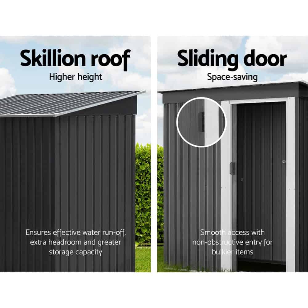 durable tool shed for patios, courtyards, and side yards