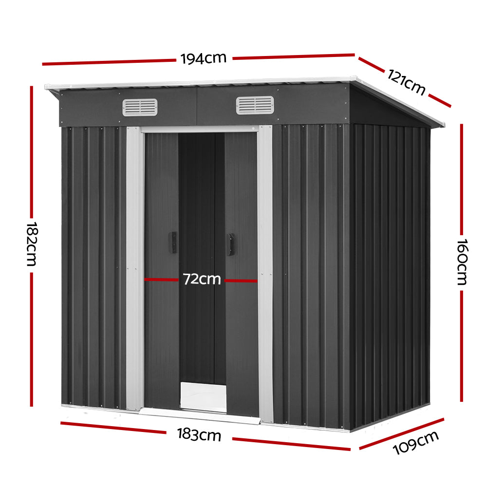 interior space of small backyard shed