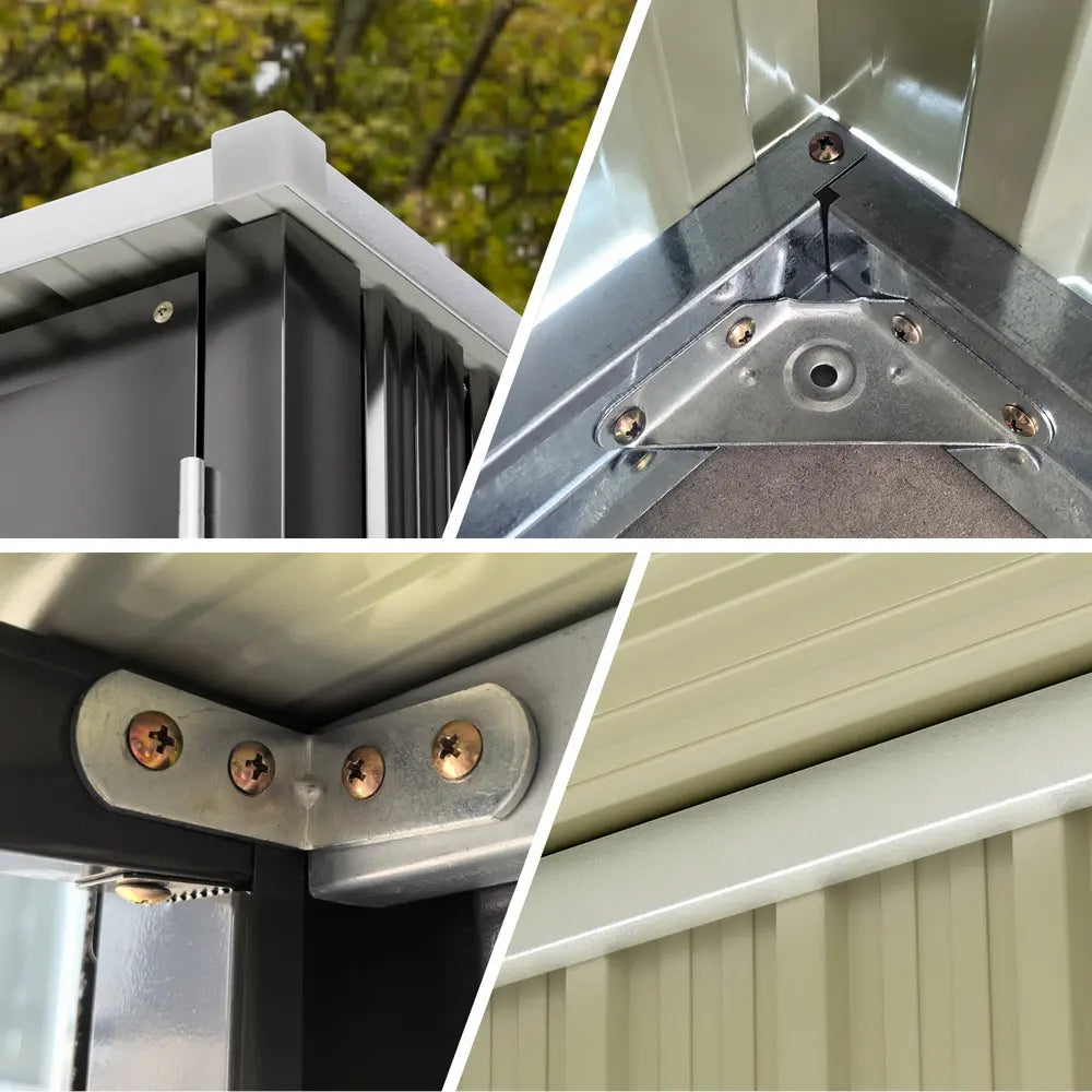 Metal Garden Shed 2.06m x 1.96m | Weatherproof Storage for Tools & Equipment