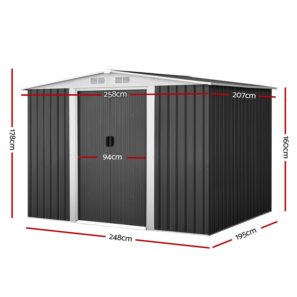 Smart Storage AU large outdoor shed assembled