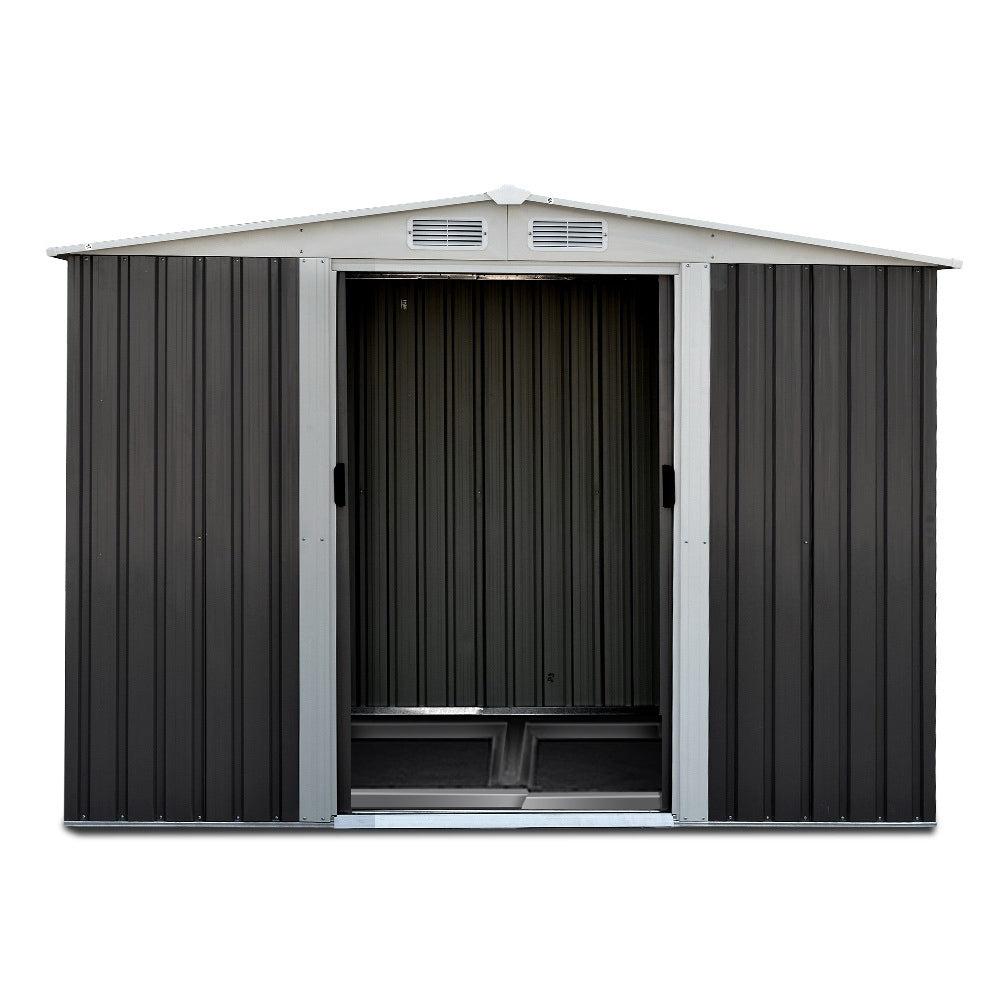 spacious waterproof garden storage with vents