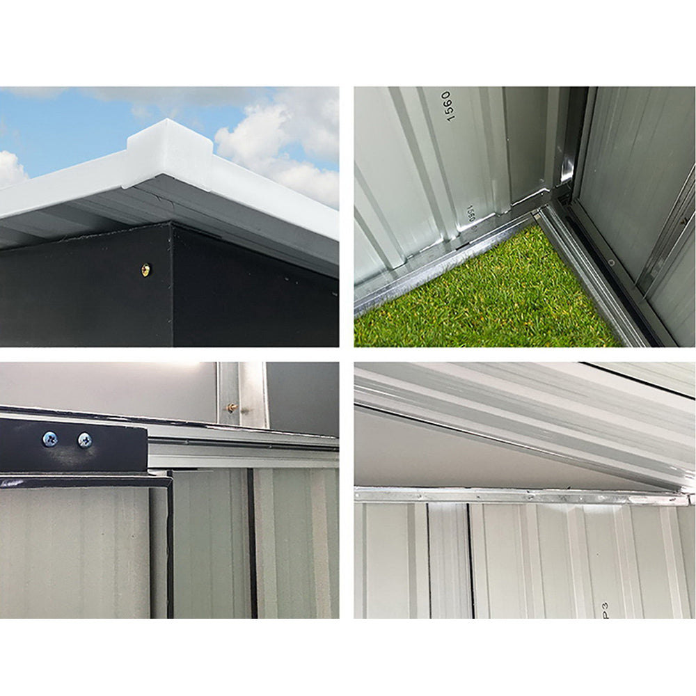 2.58x2.07m Garden Shed with Double Sliding Doors – Heavy-Duty Outdoor Storage