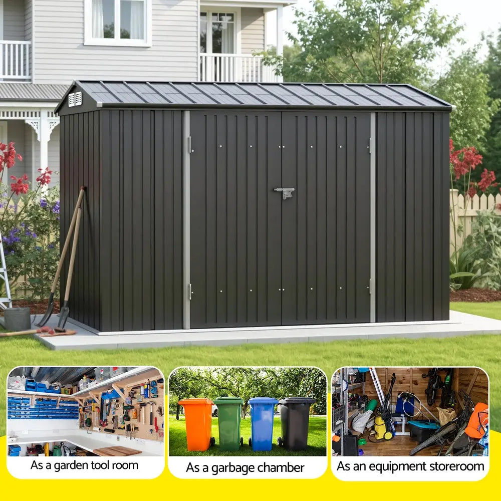 Giantz 3x2.18M Garden Shed - Galvanised Steel Storage for Australian Backyards