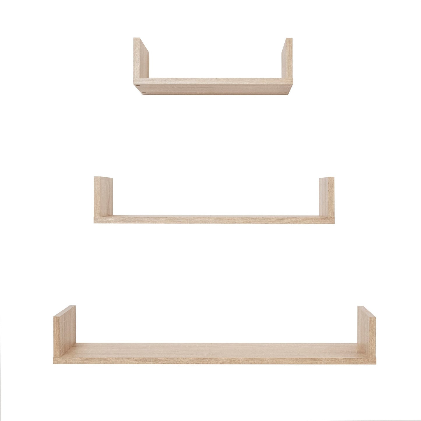 OSLO Oak Floating Shelf Kit – 3-Piece Set (400mm, 600mm, 800mm)