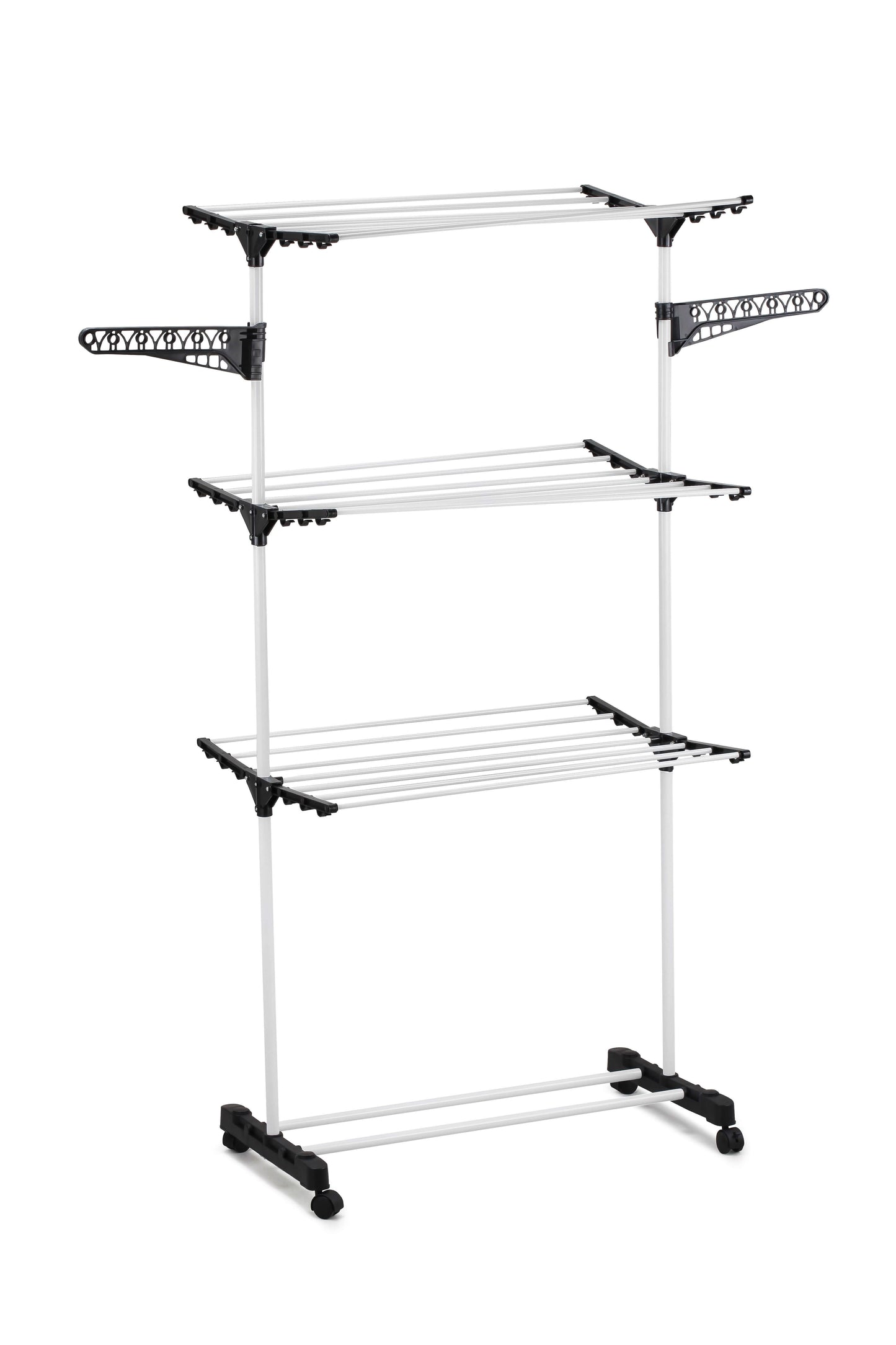 CARLA HOME 3-Tier Folding Clothes Drying Rack with Wheels – Indoor & Outdoor Use