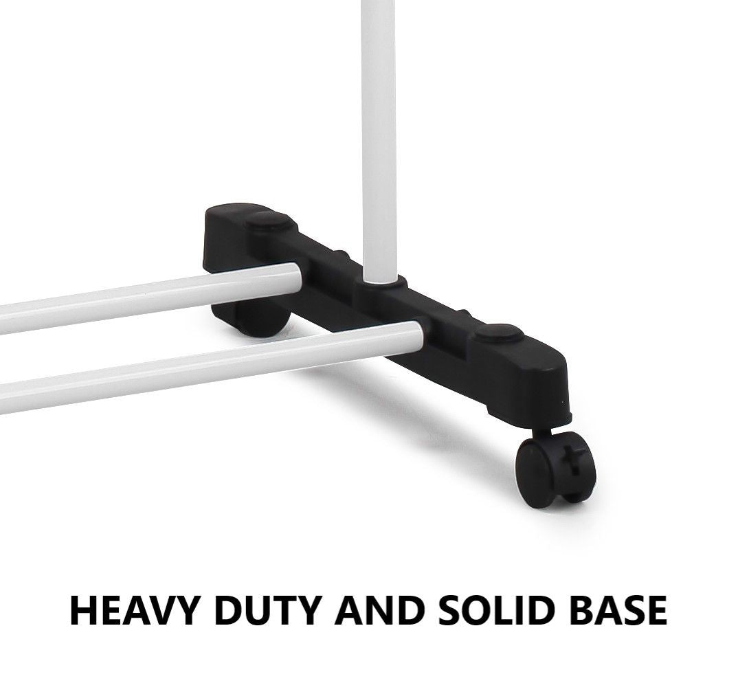 CARLA HOME 3-Tier Folding Clothes Drying Rack with Wheels – Indoor & Outdoor Use