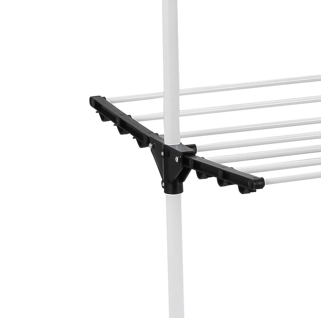 CARLA HOME 3-Tier Folding Clothes Drying Rack with Wheels – Indoor & Outdoor Use