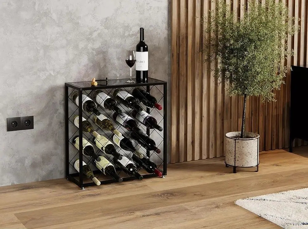 Minimalist wine storage solution for kitchens and bars