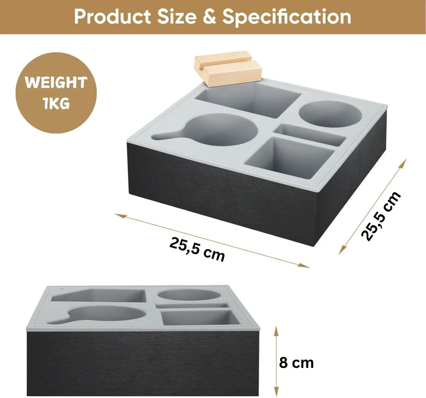 Couch Cup Holder Tray with Phone Stand – The Ultimate WFH Snack & Drink Caddy