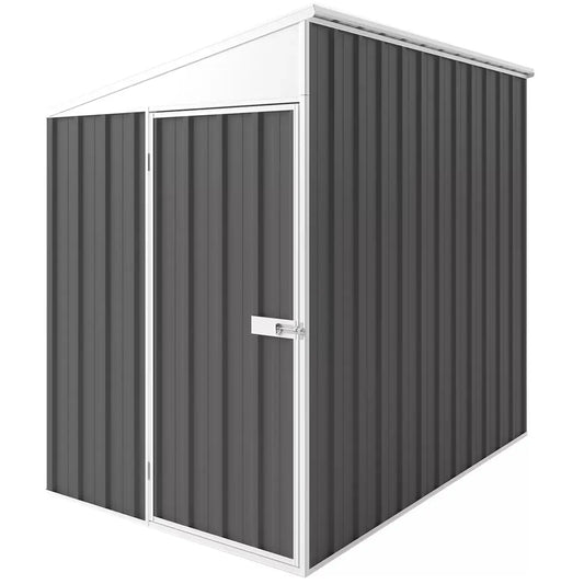 Premium skillion roof shed 1.5x2.25m slate grey Australian made designer storage