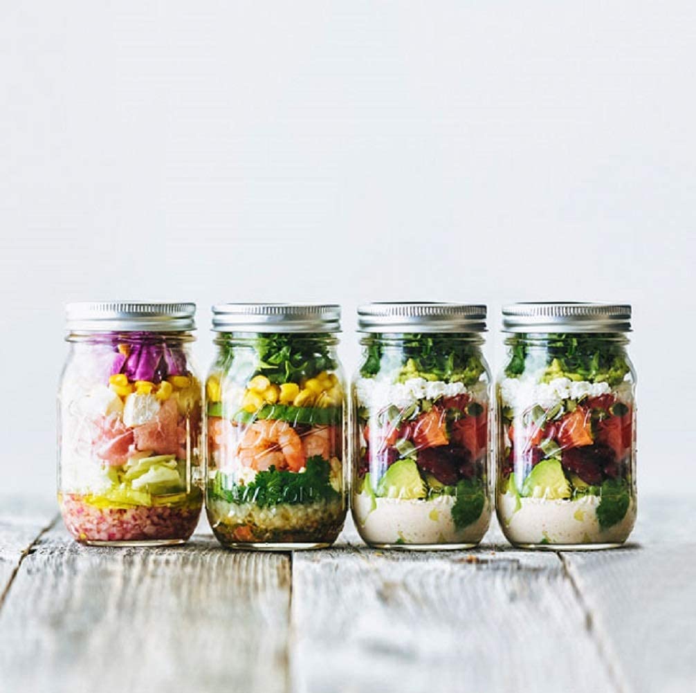 12-Pack 480ml Mason Glass Jars with Airtight Lids & Labels – Canning, Spice Storage & Kitchen Organisation