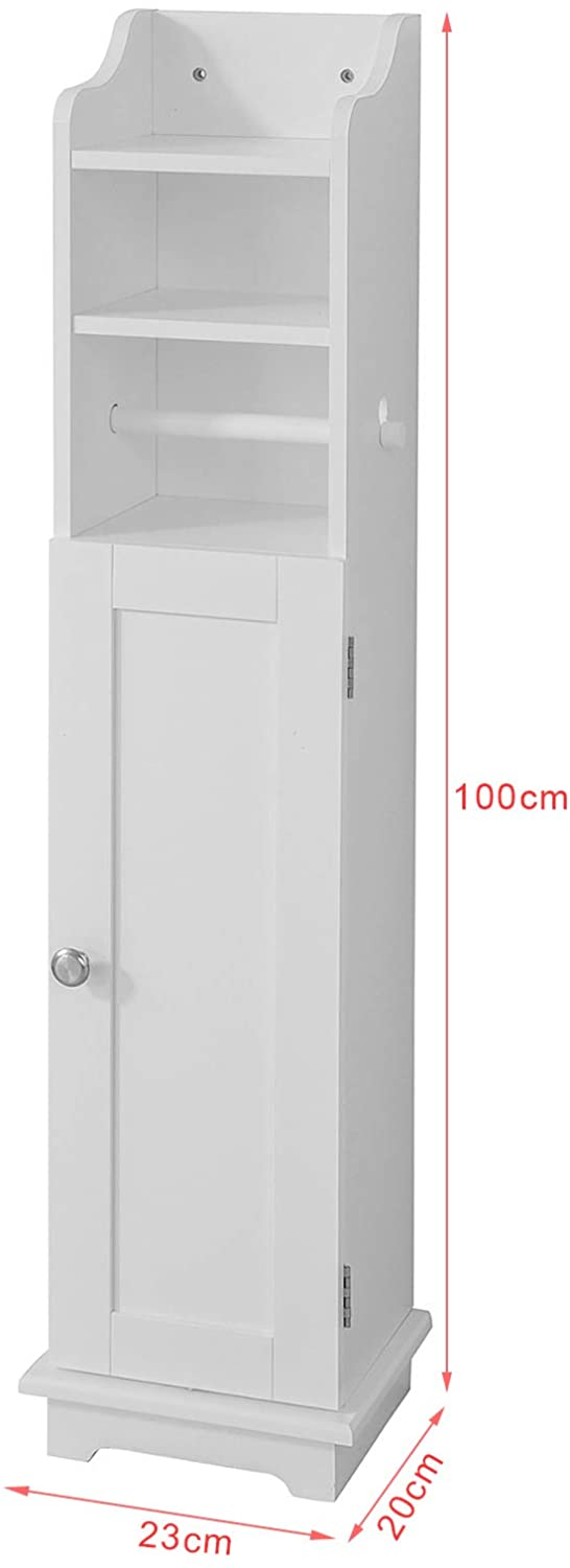 18cm deep slim bathroom cabinet showing space-saving design for rental properties
