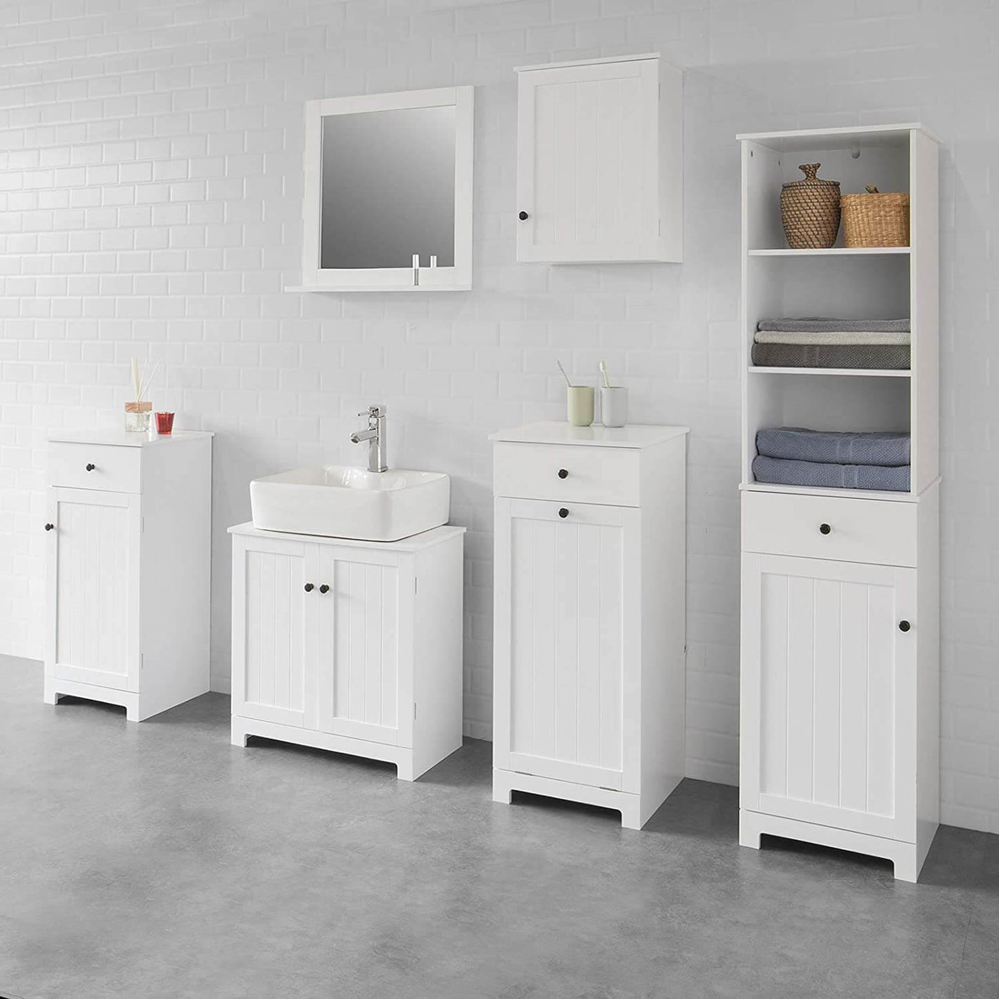 Bathroom Storage Cabinet - White - Collection of cabinets for any bathroom – Smart Storage AU
