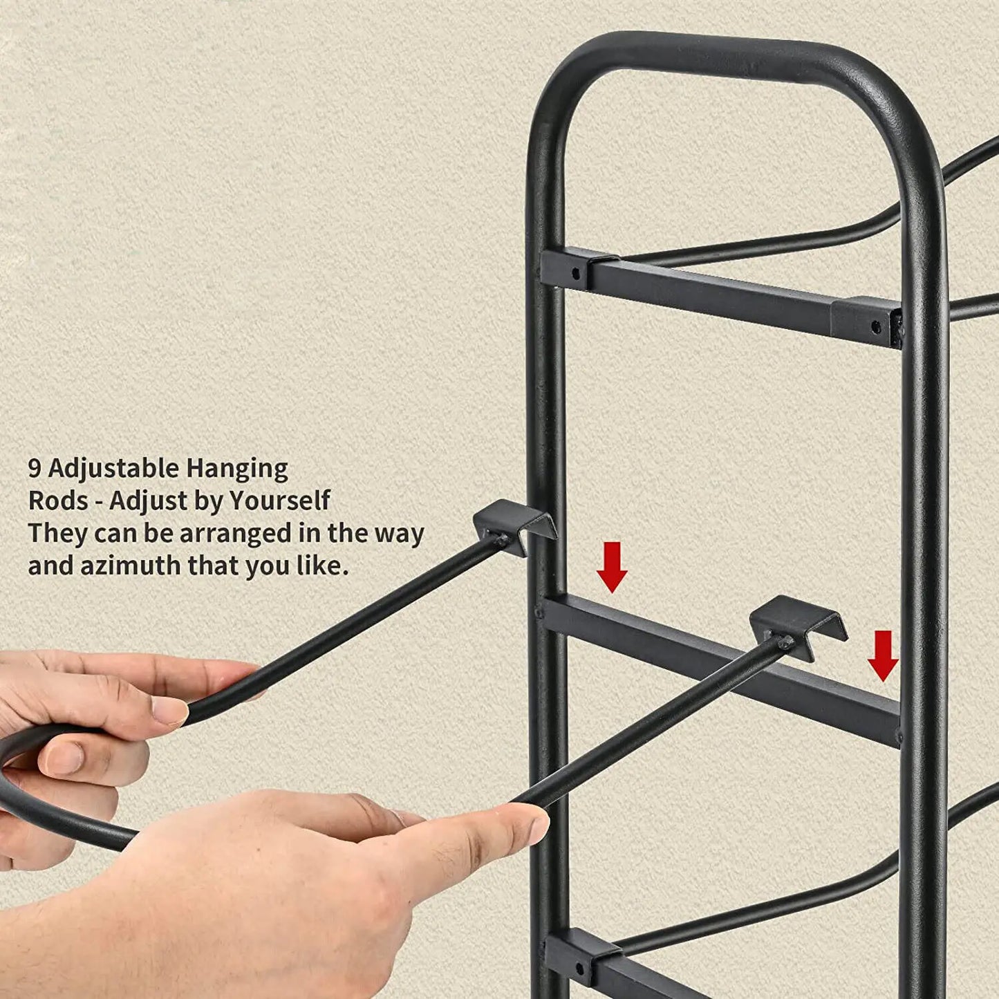 7-9 Ball Storage Rack | Vertical Basketball & Soccer Organiser for Home & Garage