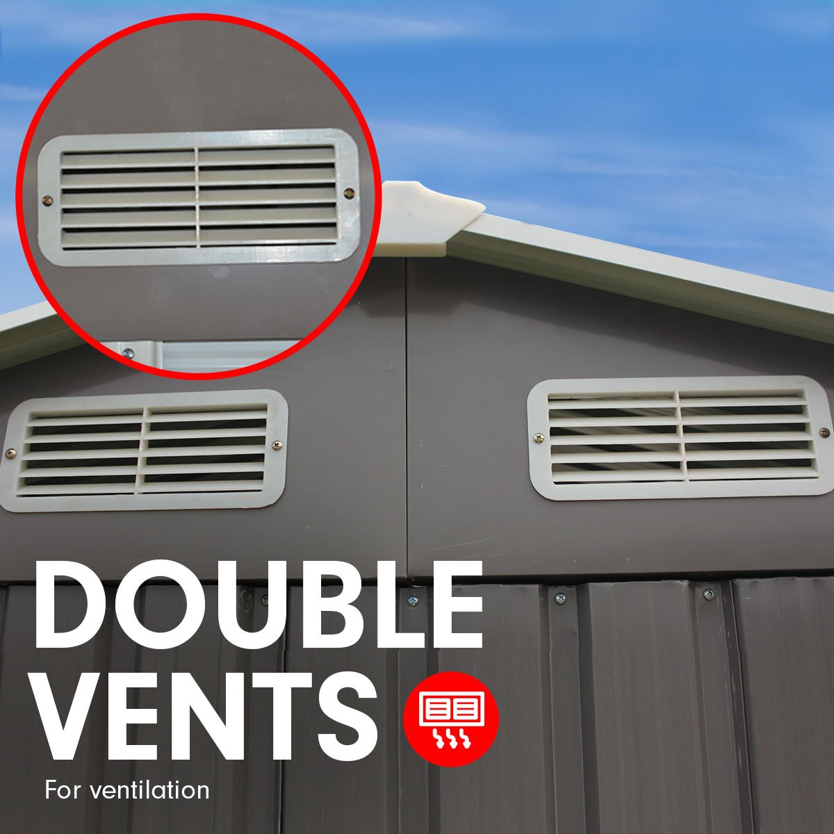 ๐ ๏ธ 1.95x1.25m Garden Shed โ Spire Roof Outdoor Storage, Grey