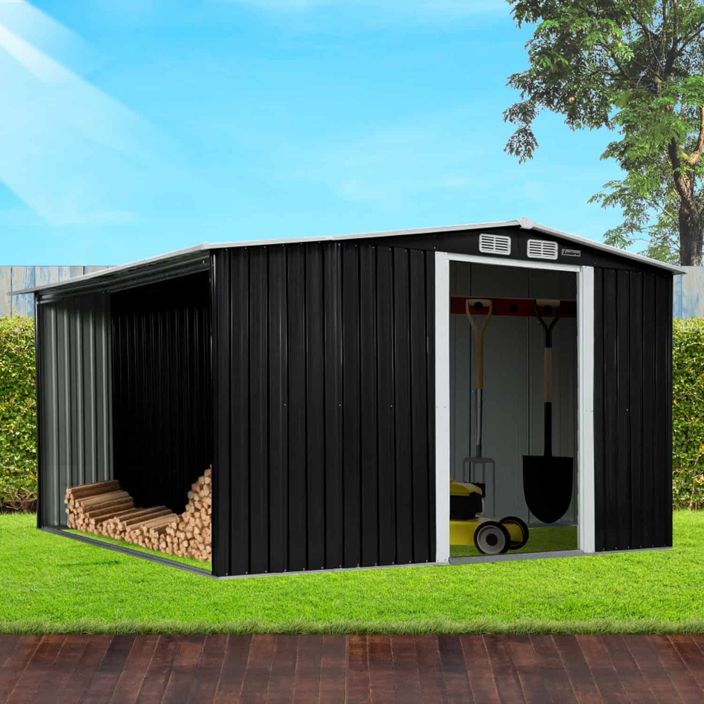 Premium 3.29x2.05m Garden Shed - Outdoor Storage Solution (Better Than Bunnings, Half the Price)