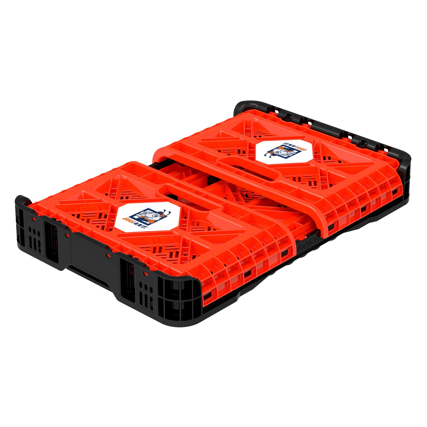 48L Collapsible Storage Crate – Heavy-Duty Foldable, Stackable Box (Red)