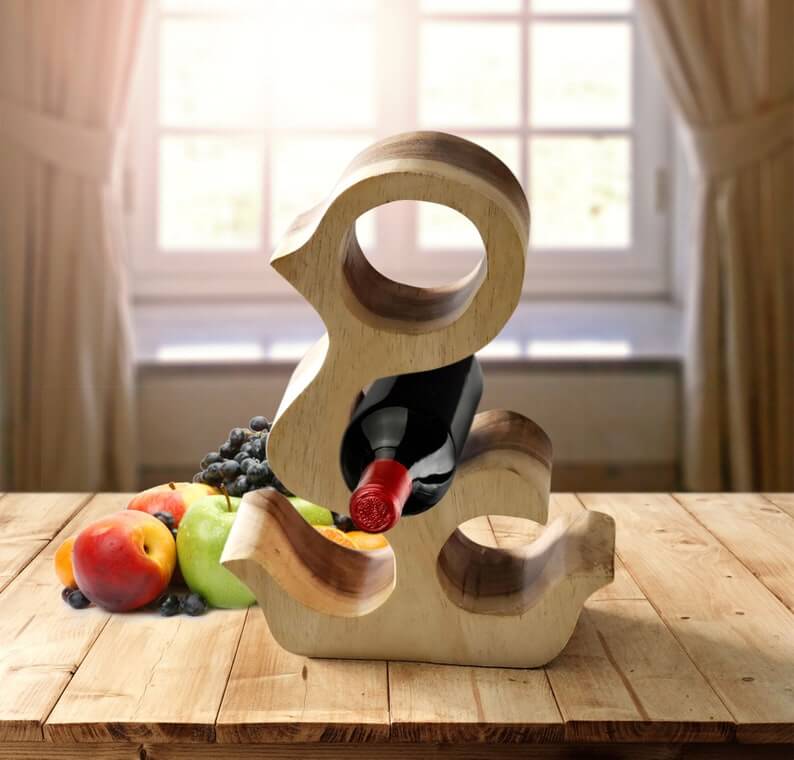 handcrafted wooden wine rack Australia