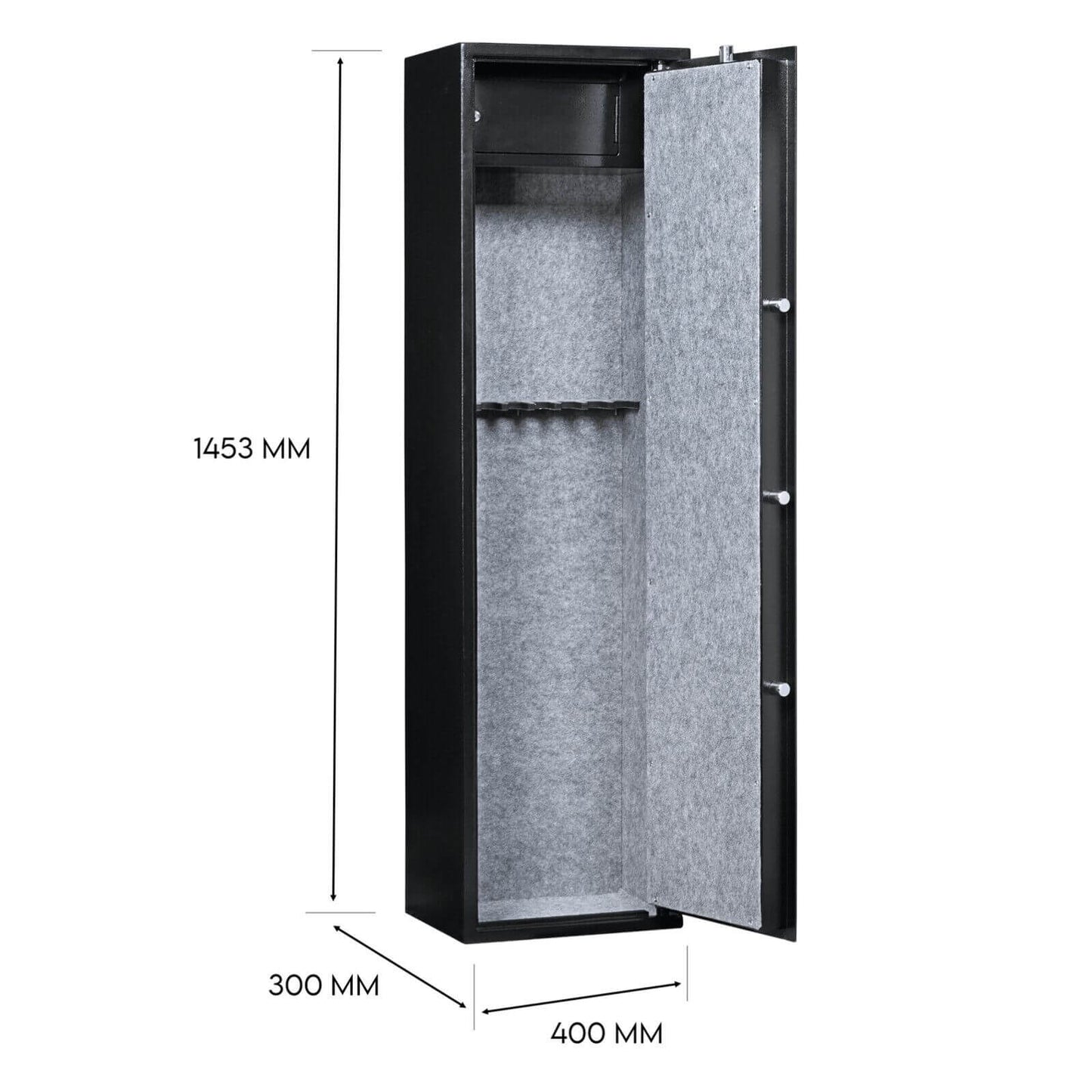8-Gun Safe Rifle Cabinet – Heavy-Duty Steel Firearm Locker with Dual Key Lock & Ammo Box (Category A+B Compliant)