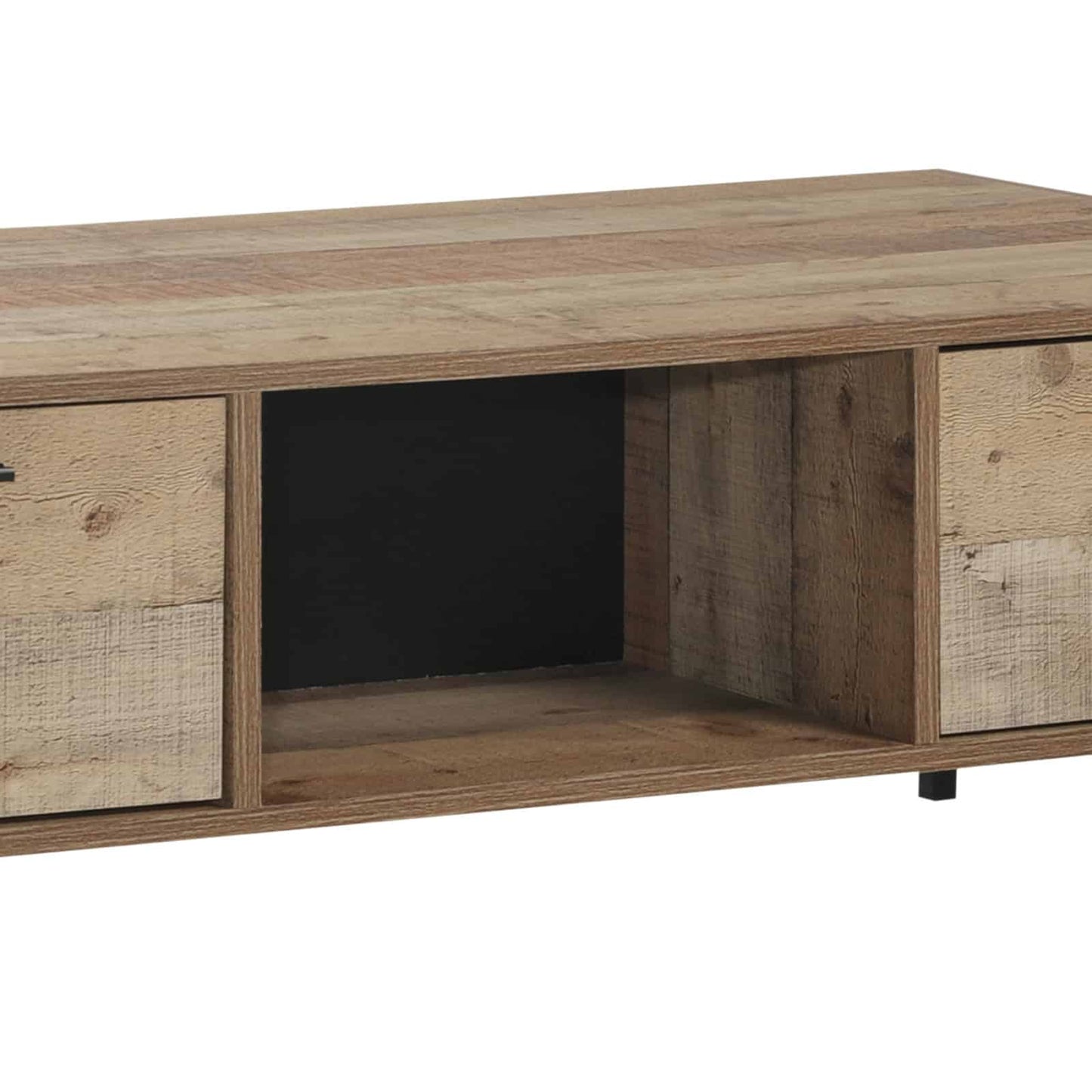 Buy Oak Coffee Table with Storage Drawers - Modern Industrial Australia