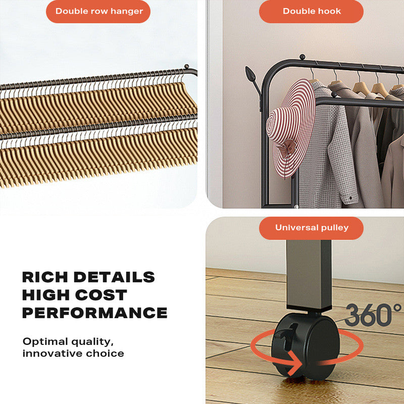 3-in-1 Coat Rack with Shoe Storage & Bench β Freestanding Metal Clothes Hanger Stand