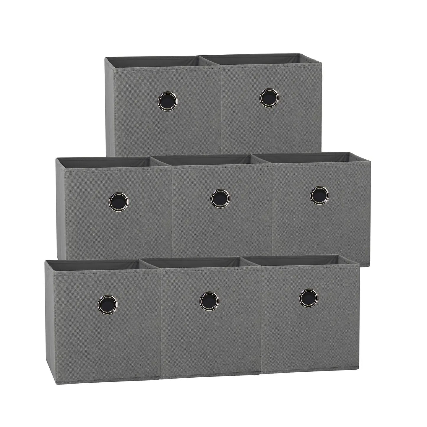 SORTI Fabric Storage Cubes 8-Pack Dark Blue - Foldable Organizers Australia