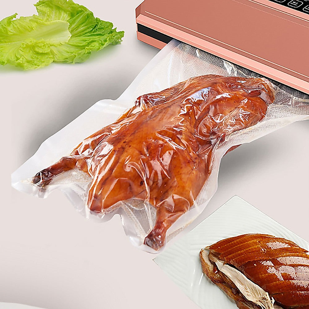 100x Vacuum Sealer Bags – 20x30cm Food Storage Saver | Heat Seal Sous Vide & Freezer Safe