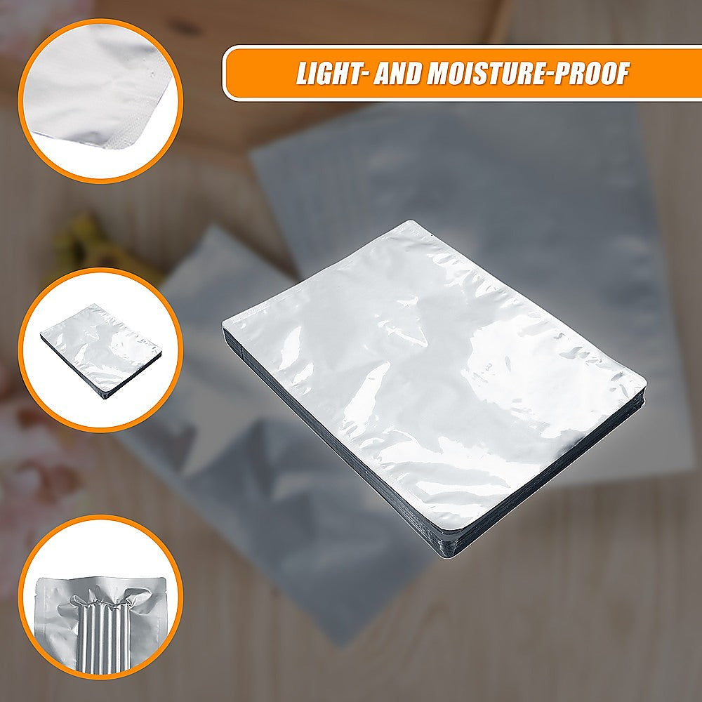 100x Large Mylar Vacuum Seal Bags – 30x40cm Heat-Seal Aluminium Foil Food Storage Pouches