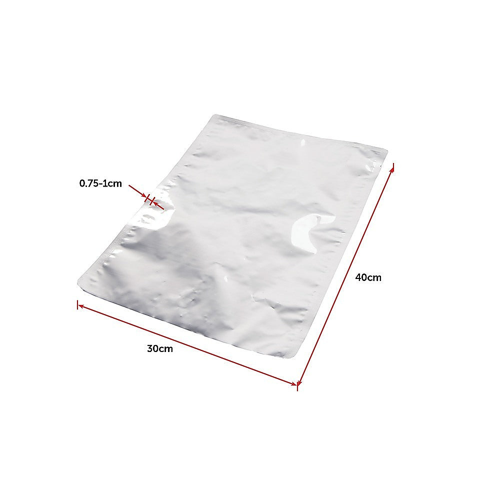 100x Large Mylar Vacuum Seal Bags – 30x40cm Heat-Seal Aluminium Foil Food Storage Pouches