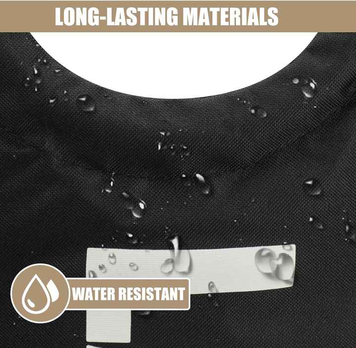 Double-layered Oxford fabric construction on black laundry hamper showing premium quality