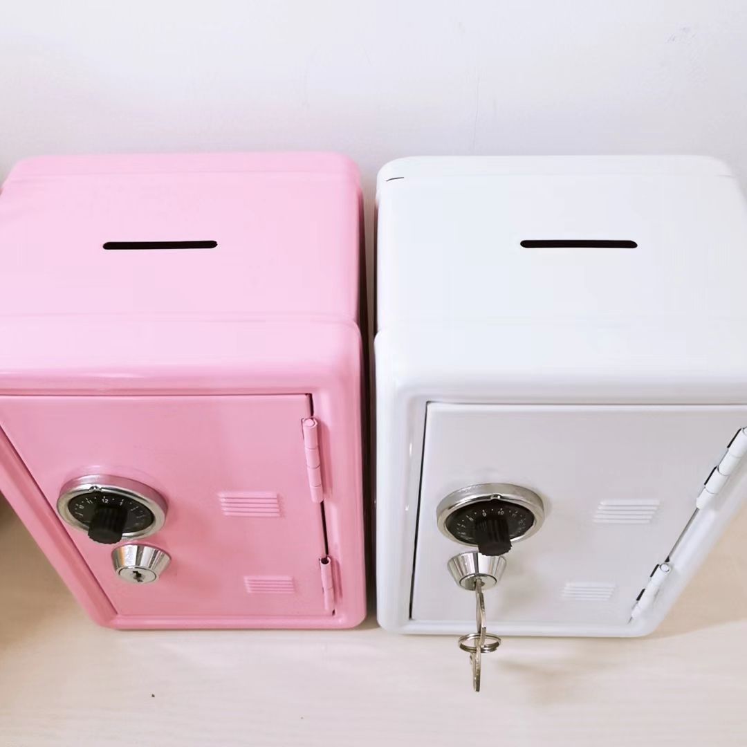 Red Mini Safe Box β Combination Lock + Key | Secure Metal Storage for Cash, Jewelry, Documents