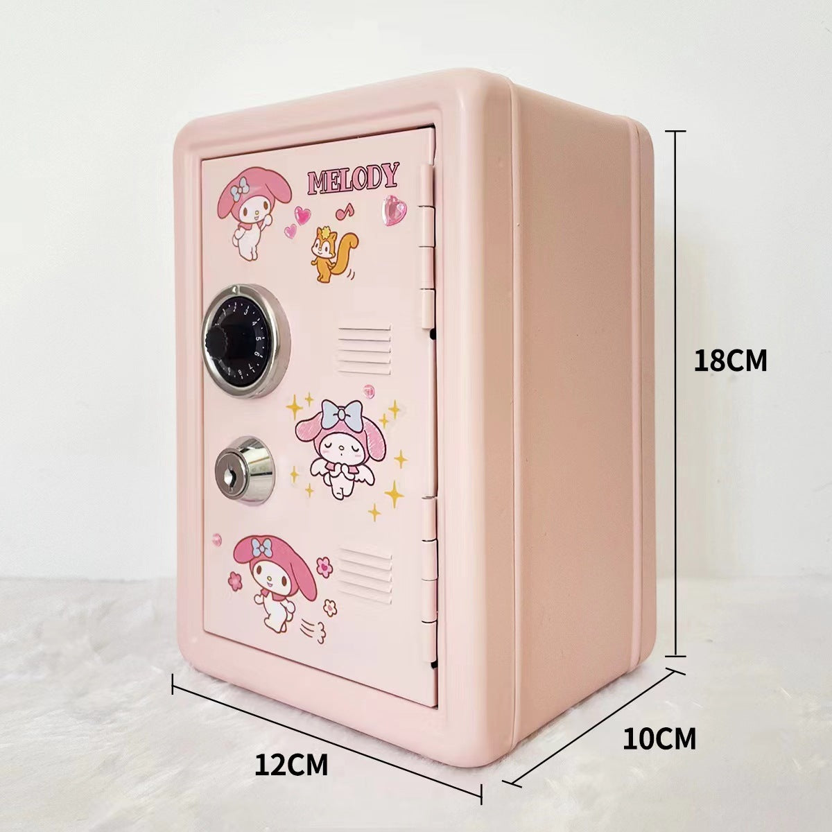 Red Mini Safe Box β Combination Lock + Key | Secure Metal Storage for Cash, Jewelry, Documents