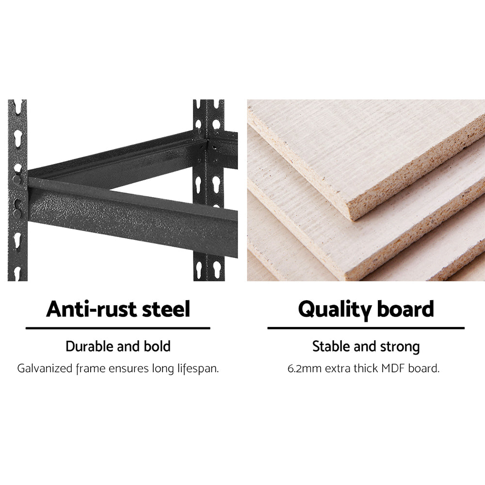 Buy Commercial Grade Steel Shelving 4-Pack - Industrial 200kg Per Shelf Australia